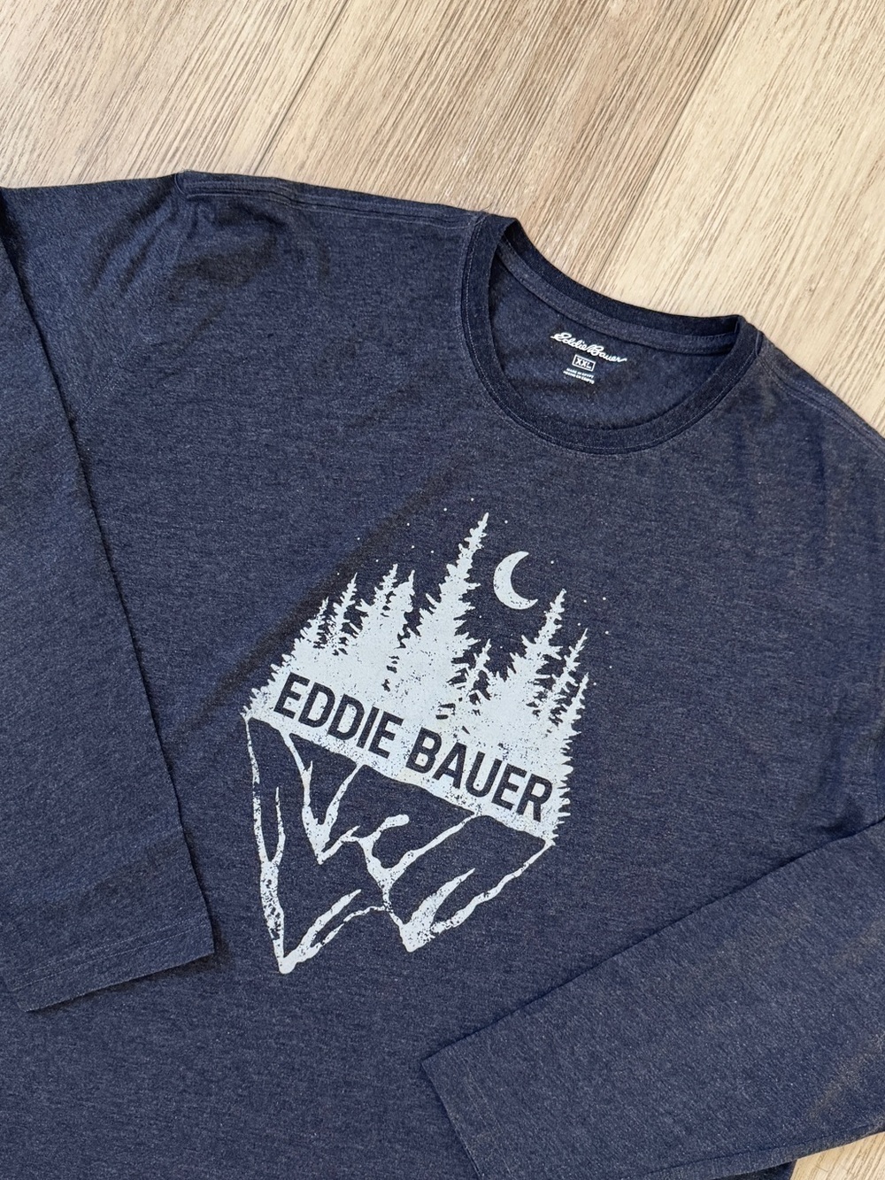 Eddie Bauer Dark Grey Forest Graphic Long Sleeve Shirt
